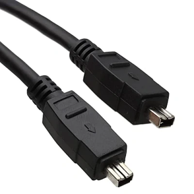 Image of kenable Firewire IEEE 1394 DV Cable 4 to pin 2m Out Laptop [2 metres]