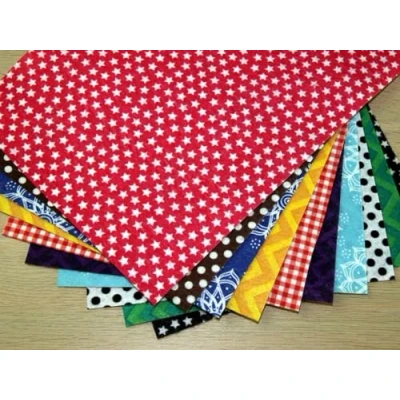Image of Camelot Fabrics Patterned Soft Craft Felt Assortment Pack Assorted Colours per of 10