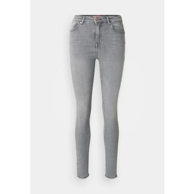 Image of ONLY Onlpower LIFE MID PUSH UP Jeans Skinny Fit, Women&#039;s, Size: Lx34, Grey denim
