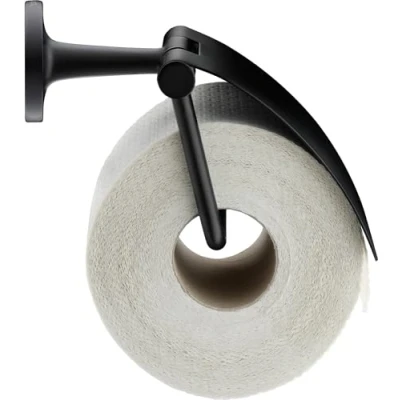 Image of Duravit Paper Holder, Brass, matt Black, für 1 Rolle