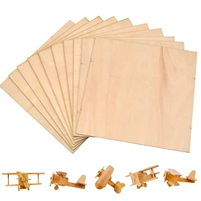 Image of 10PCS Basswood Sheets, Craft Wood Pieces, Unfinished Rectangle Blank Wooden Plaques, Pyrography Blanks, Natural Slices Wooden, Panel Boards, Cutouts for DIY Project(200x200x2mm)