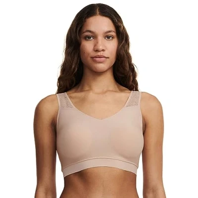 Image of Chantelle Women&#039;s, SOFTSTRETCH, Padded Top Lace, Women&#039;s invisible lingerie, Beige Doré, M
