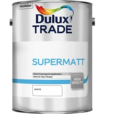 Image of Dulux Trade Supermatt White 5L