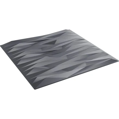 Image of vidaXL Wall Panels 12 pcs Grey 50x50 cm XPS 3 m² Stone
