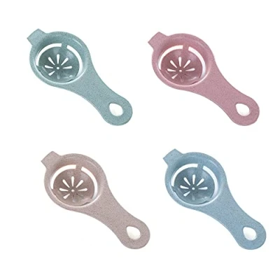 Image of 4 Pack Egg Separator Yolk White Whites Strainer Filter for Kitchen Baking