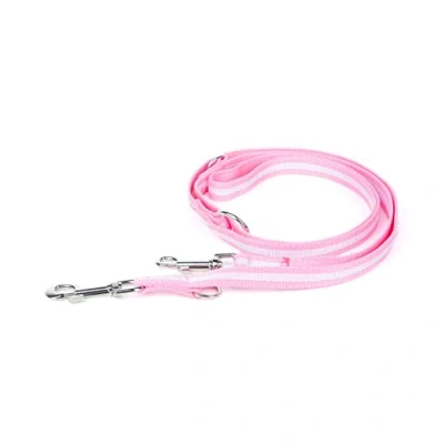 Image of Julius K9 IDC Adjustable Double Leash, 2.2 m x 19 mm, Pink