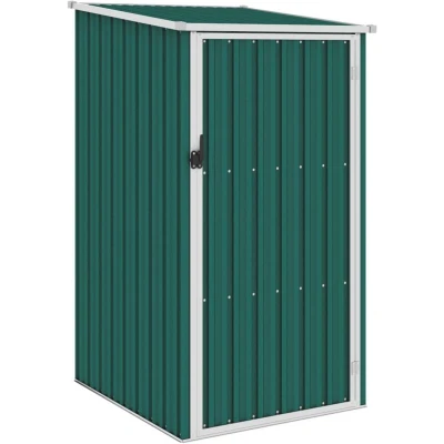 Image of vidaXL Garden Shed Green 87x98x159 cm Galvanised Steel