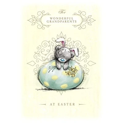 Image of Me to You Wonderful Grandparents at Easter Card Bear &amp; Bunny Ears Tatty Teddy