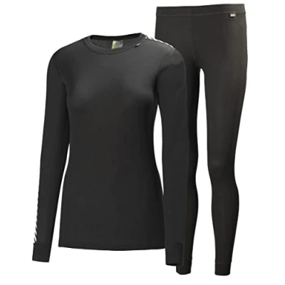 Image of Helly Hansen Women&#039;s Hh Comfort Dry Long Sleeve T Shirt, Black, XL UK