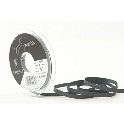Image of Berisfords Grosgrain, Polyester, Smoked Grey, 6mm