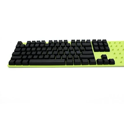 Image of Black Blank Thick PBT OEM Profile 87 ANSI Keycaps for MX Switches Mechanical Keyboard (Only Keycap)