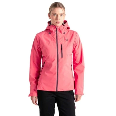 Image of Dare 2b Women&#039;s Water repellent Torrek II Waterproof Jacket Peach Bloom, Size: 18