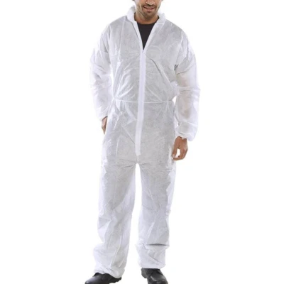 Image of Polyprop Disposable Boilersuit White Medium