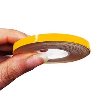Image of 4R Quattroerre.it 10469 Trim Stripes Adhesive Strips for Cars, Yellow, 5 mm x 10 mt