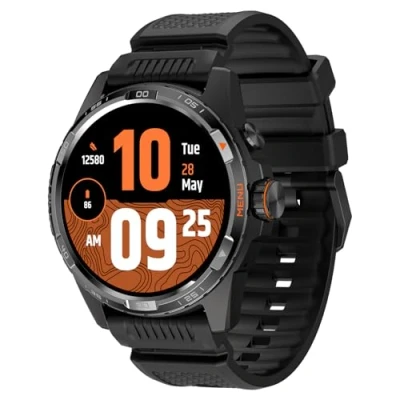 Image of Ticwatch Atlas Smartwatch for Men Android Wear OS Smart Watch Outdoor 90 Hrs Battery 110+ Workout Modes Heat Map Fall Detection Health Fitness Tracker 5ATM GPS Compass Compatible Only (Black)