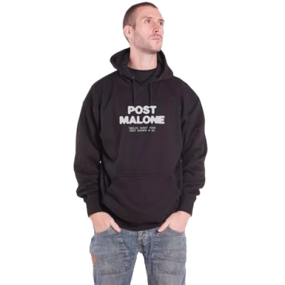 Image of Rock Off officially licensed products Post Malone Carat Logo Pullover Hoodie S Black