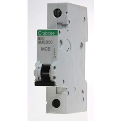 Image of Crabtree 6MSB50 Miniature Circuit Breaker (MCB) 50amp Type B Loadstar