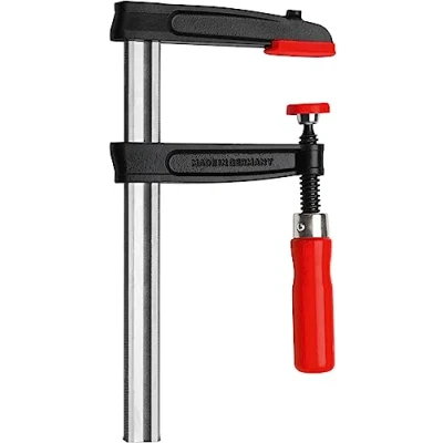 Image of Bessey TPN25BE &quot;TPN BE&quot; Malleable Cast Iron Screw Clamp, Multi Colour, 250/120 mm