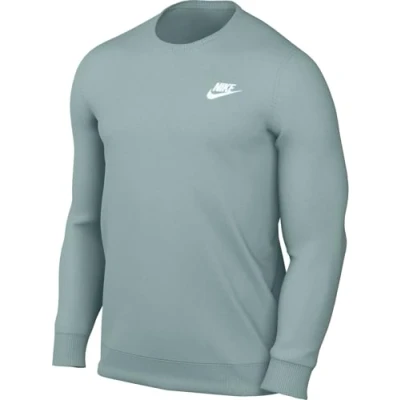 Image of NIKE BV2666 309 M NSW CLUB CRW FT Sweatshirt Men&#039;s MINERAL/WHITE Size XS
