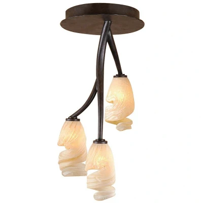 Image of Forest Ceililng 3 Light G9, Brown/Black Oxide