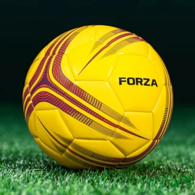 Image of FORZA Training Football [Size 1 5] Durable Footballs for Juniors &amp; Seniors Multiple Colour Options Pack Sizes (Pack of 1, Yellow, Size 2 (Midi))