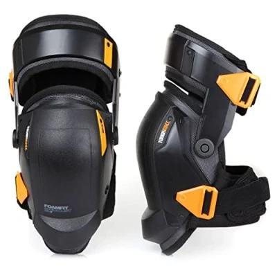 Image of ToughBuilt Heavy Duty Foam Thigh Support Stabilization Knee Pads Comfortable, Adjustable, Ultimate Stability (TB KP 3 UK)