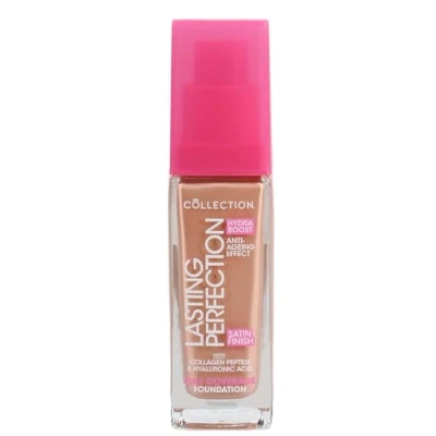 Image of Collection Cosmetics Lasting Perfection Satin Foundation, Full Coverage, Hydra Boost, 9C Vanilla Cool 27ml