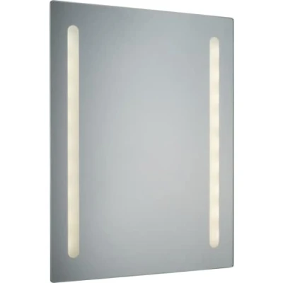 Image of KnightsBridge Battery Operated IP44 LED Bathroom Mirror with Frosted Panels