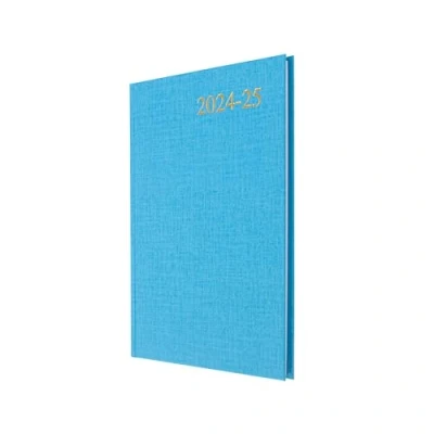 Image of Collins Essential A5 Academic Year 2024 25 Week to View Diary Light Blue Mid Planner for Students and Teachers ESSA53M.57 2425 July 2025