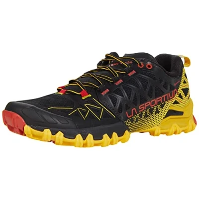 Image of La Sportiva Mens Bushido II GTX Trail Running Shoes, Black/Yellow, 10.5 UK