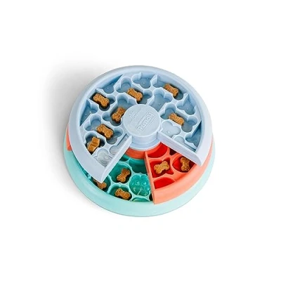 Image of Outward Hound Nina Ottosson Puppy Lickin&#039; Layers Interactive Dog Puzzle Slow Feeder for Puppies, Level 2 Intermediate Enrichment Toy, Multicolored