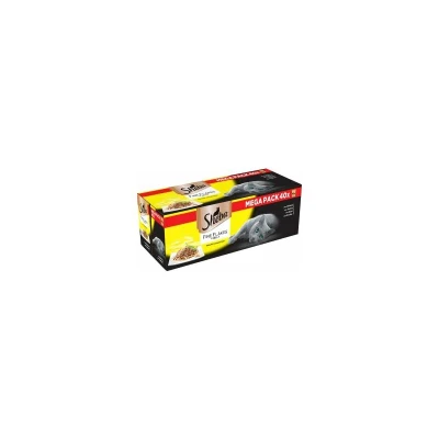 Image of Sheba Fine Flakes Poultry Collection in Jelly 40 Pouches, Adult Wet Cat Food, Megapack (40 x 85 g)