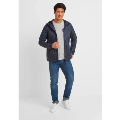 Image of TOG24 Craven Mens Waterproof Packaway Jacket Navy Polyamide Size 5XL