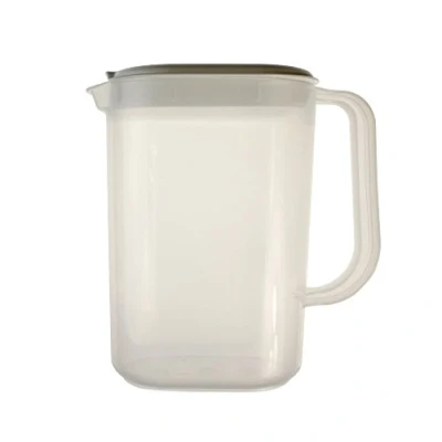 Image of Set of 2 1.5L Fridge Jug Food Storers Plastic with Lid by Whitefurze