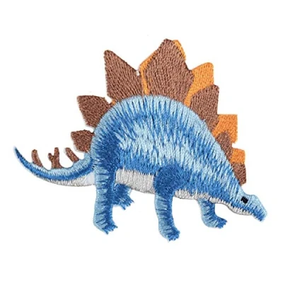 Image of Blue Dinosaur Iron On Or Sew Motif
