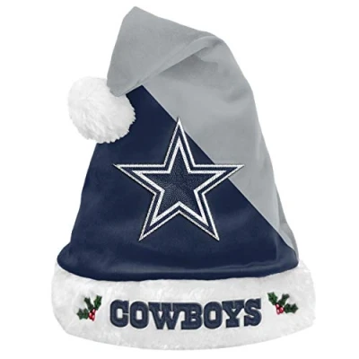 Image of FOCO Dallas Cowboys NFL 2021 Colorblock Santa Hat Stück