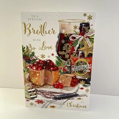 Image of Jonny Javelin Special Brother With Love At Christmas Card