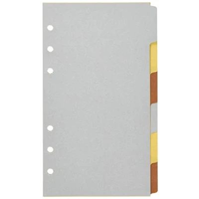 Image of Personal Metallic 6 blank tabs index
