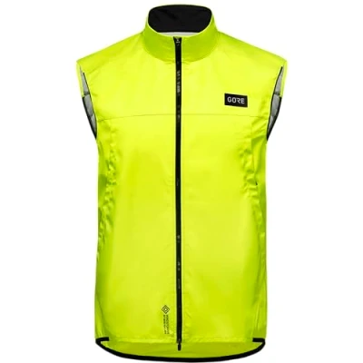 Image of GORE WEAR Mens Amazonuk/Gorea Vests, Neon Yellow, XL EU