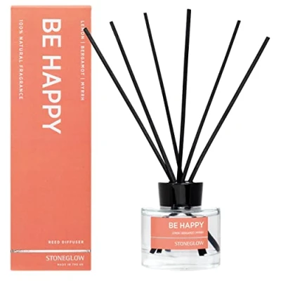 Image of Stoneglow Candles Wellbeing Range Reed Diffuser Be Happy