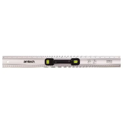Image of Amtech P4035 600mm (24&quot;) Rule with Spirit Level