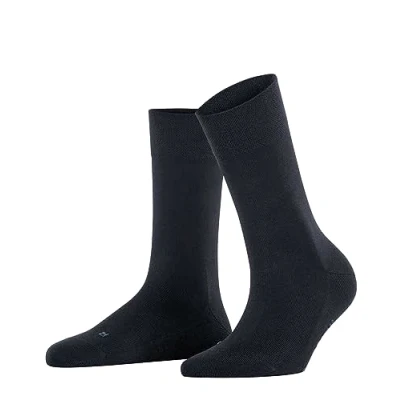 Image of Women&#039;s 1 Pair Falke Sensitive New York Lyocell Gentle Grip Socks Dark Navy 5.5 8 Ladies