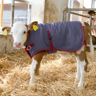 Image of Premium Calf Jacket 200g Heavy Fleece for Extra Warmth Cosy Coat Young Calves, Sick Winter Blanket Rip Proof, Water Breathable, Size: Large