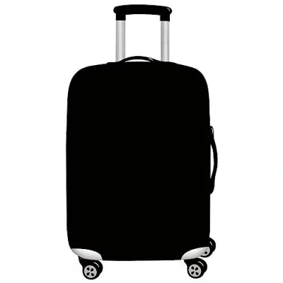 Image of Initial Letter Printed Design Travel Trolley Case Cover Protector Washable Suitcase Luggage Storage Covers for 18 28 inch (XL (29 32 Luggage), Black)