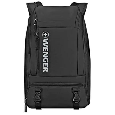 Image of Wenger XC Wynd Travel Laptop Backpack 16 with Compartment and Headphone Pocket, 28L Business Backpack, Wet Pockets, 50cm, Black