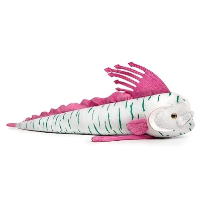 Image of lilizzhoumax Simulation Oarfish Plush Toy 66cm/26 Realistic Stuffed Animal Fish Cute Super Soft Sea Home Decoration Gift for kids purple