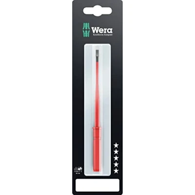 Image of Wera 05004407001 Kraftform Kompakt VDE 60 is SB, Insulated Screwdriver Blade, Slotted, 0.8 x 4.0 154 mm