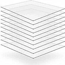 Image of Cut To Size Acrylic Sheet Plastic Clear Perspex Laser Material 2mm 610mm x