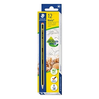 Image of STAEDTLER 120 0 Noris Graphite Pencils 2B (Box of 12), Black