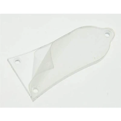 Image of Dopro Clear 1 Ply Plastic Blank Guitar Truss Rod Cover 3 Hole Fits Epiphone Style Les Paul LP Transparent